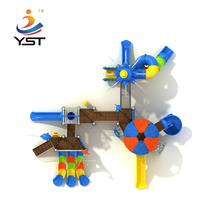 Most popular children outdoor playground theme combined slide