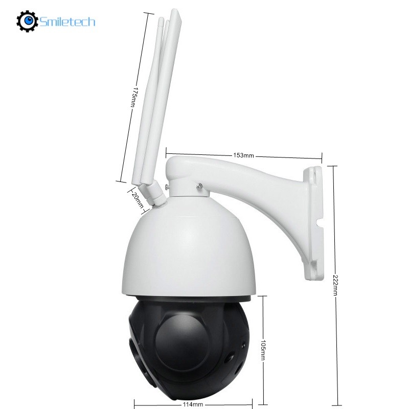 120W Solar 5MP 4G PTZ camera system humanoid auto tracking 20X zoom motion detection 4G speed dome CCTV camera system