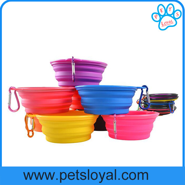 Manufacturer Cheap Silicone Pet Feeder Dog Bowl Collapsible Travel Pet Dog Bowl