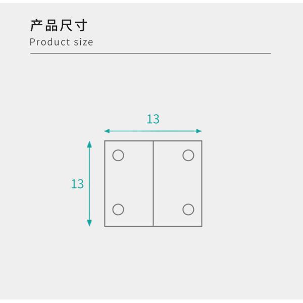 13x13mm Size Cabinet Plastic Right Angle Bracket Plastic L Shaped Brackets