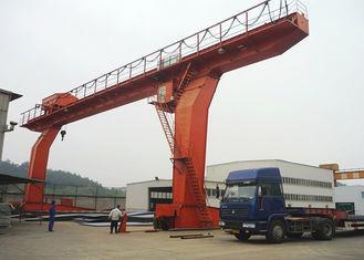 Outdoor Single Beam Gantry Crane Electric Travelling 5-50/10t Rated Loading
