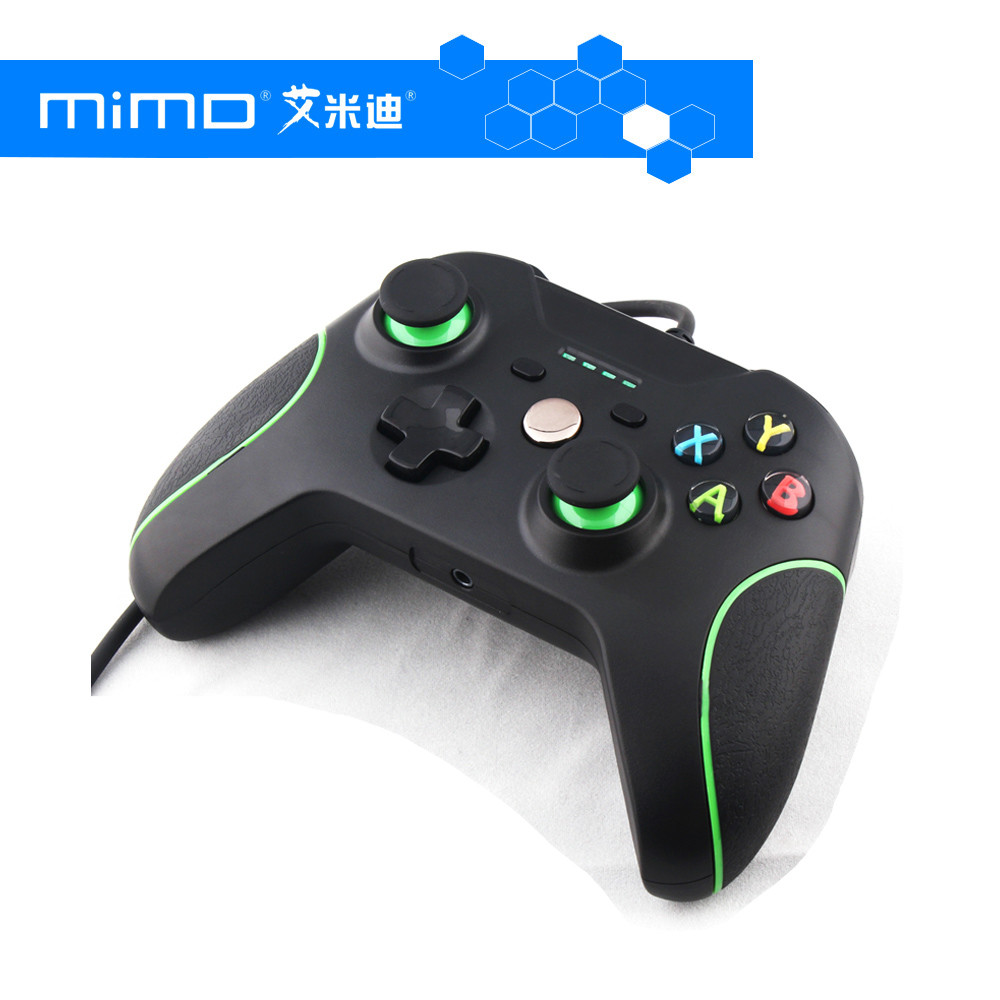 Factory cheap wired Xbox one controller gamepad joystick black color 1.2M cable