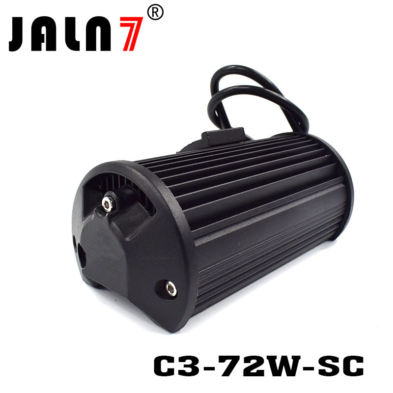 LED Light Bar JALN7 72W 3Rows 2 Colors LED Driving Lamp Super Bright Off Road Lights LED Work Light Boat Jeep