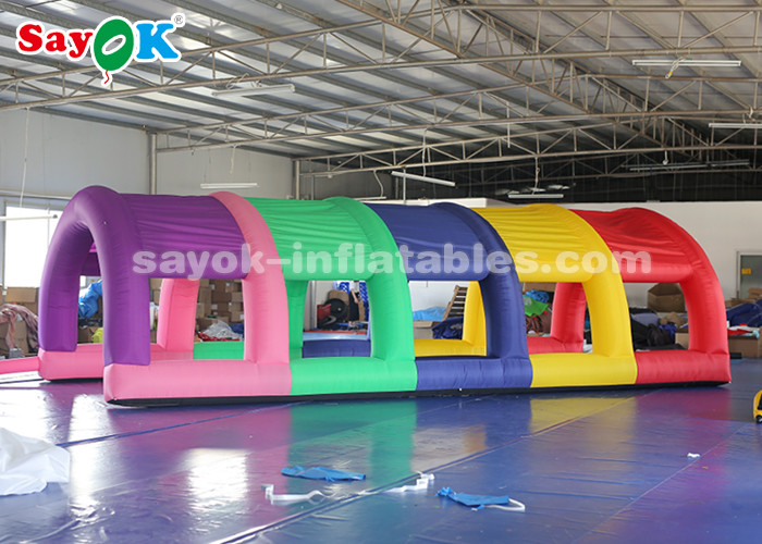 dome inflatable tent Colorful Inflatable Tunnel Tent With Air Blower For Auto Show Size 5*2.5*2m