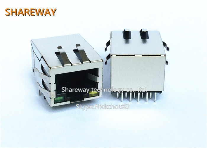 Free Sample RJ45 Connector With Integrated Magnetic Module SI-16001-F
