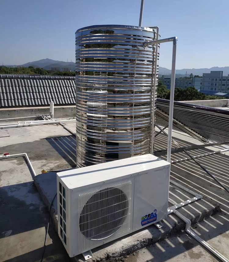 Heat Pump Small Commercial Water Heater R407C / R410A Refrigerant Low Noise