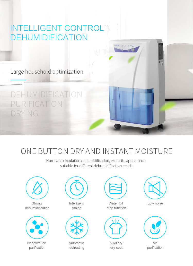 160m3/H 3L Small One Room Dehumidifier