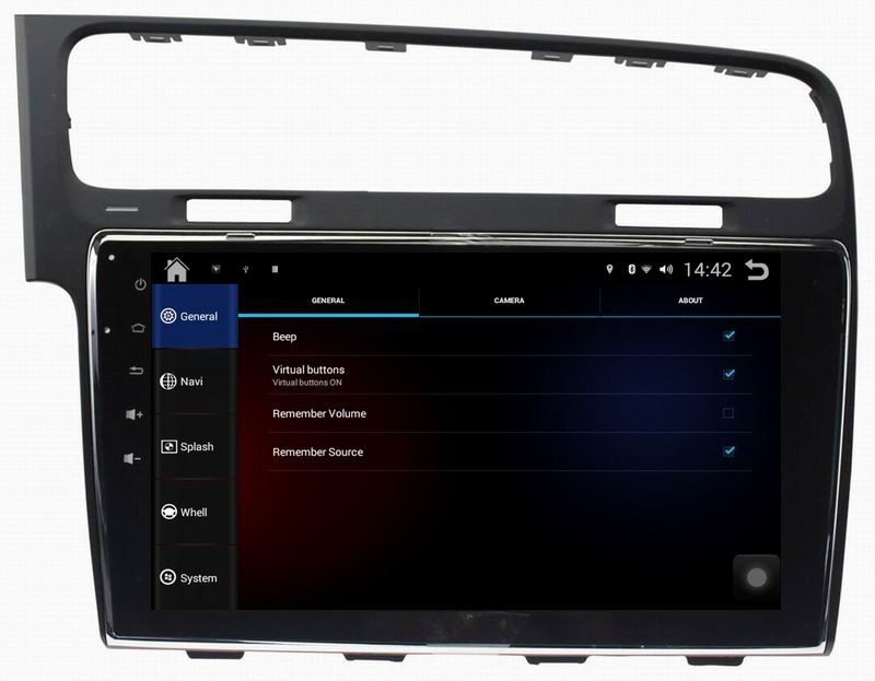 Ouchuangbo car radio stereo dvd Volkswagen Golf 7 with 3g wifi usb big screen android 4.4 system
