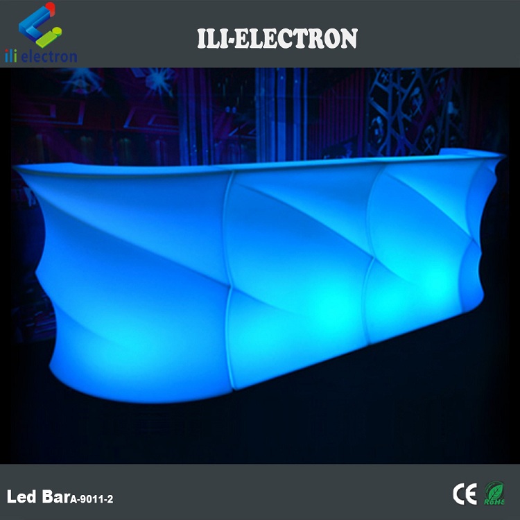 Rechargeable plastic portable led bar table