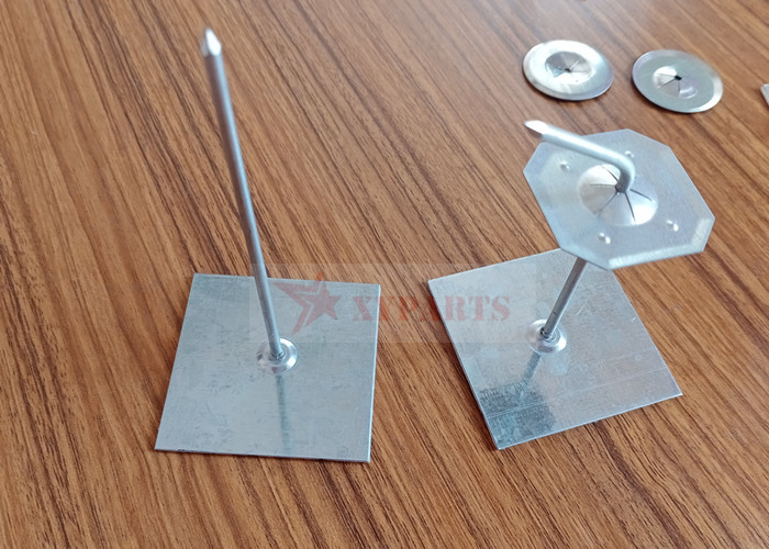 2-1/2" Galvanized Rock Wool Insulation Stick Pins With Washers