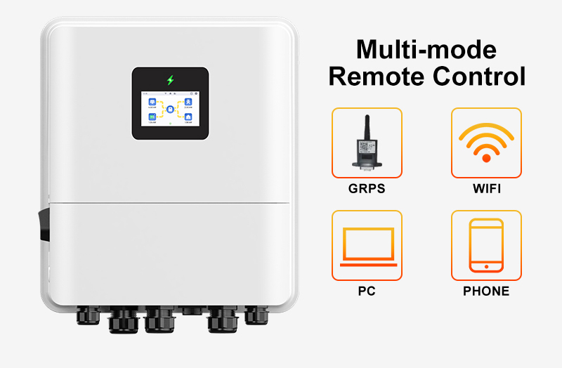 IP65 Single Phase 48V 3kw 3.6kw 5kw 6kw Hybrid Inverter On/Off Grid Solar Inverter Pure Sine Wave 4.6kw Hybrid Solar Inverter