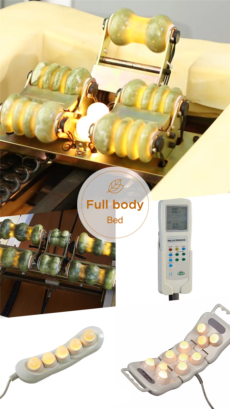 Salon Furniture New Arrival Nugar Best Infrared Jade Stone Heating Therapy Spa Beauty Thermal Massage Bed
