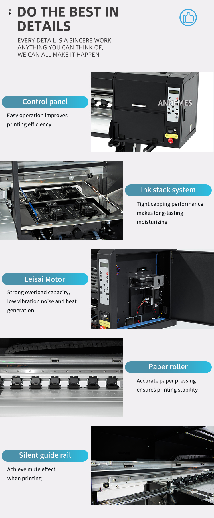 24inch DTF Printer with Fluorescence System and 3 i3200 Print Heads Pigment Ink Type