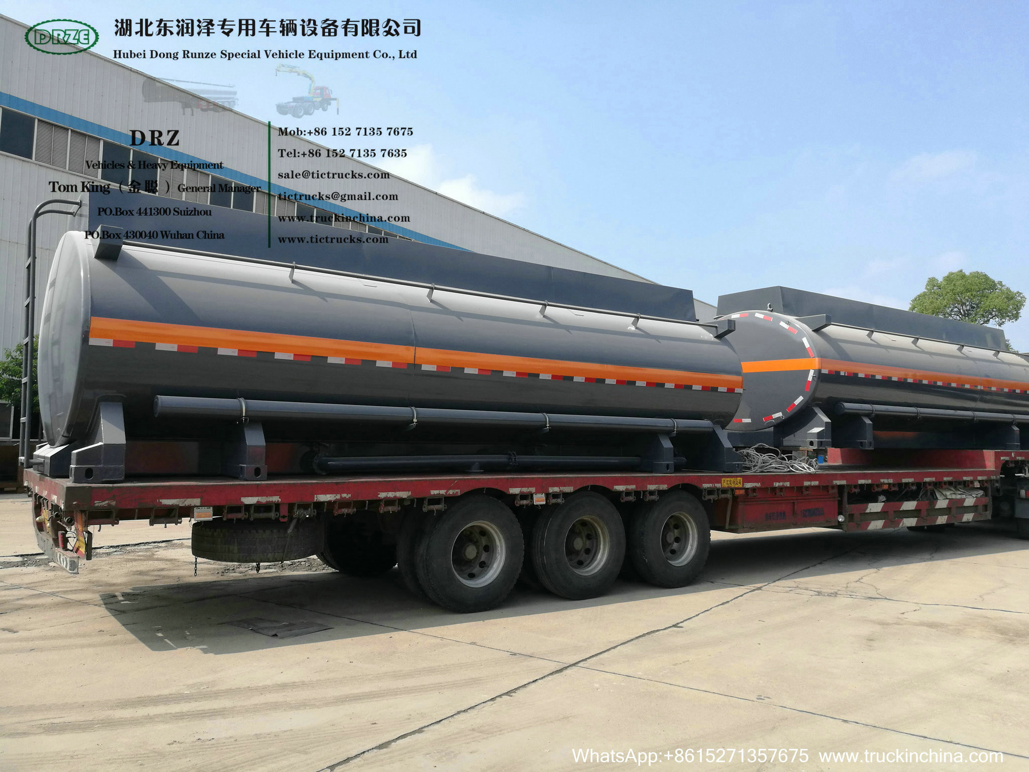 Chemical Acid Tank Body Chemical Liquid Tanker Body with Container Locks Trailer Road Transport WhsApp:+8615271357675