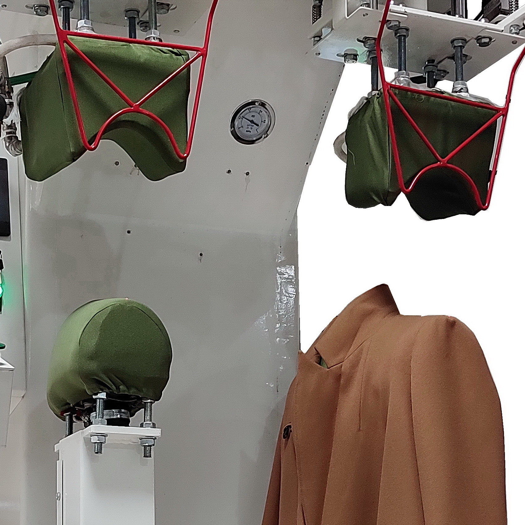 1.5KW Steam Press Machine For Clothes Sinle Cylinder Vertical 220V