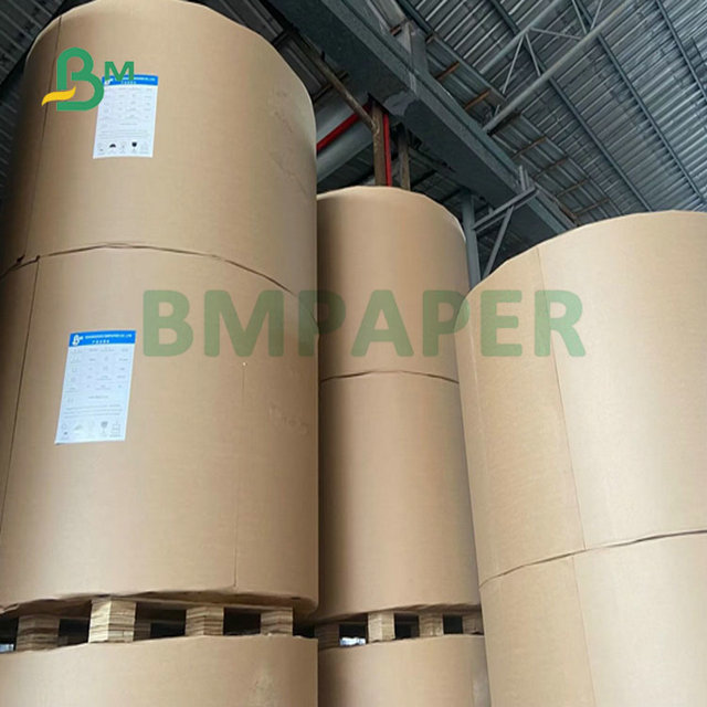 Food Grade Safety 300gram 350gram PE Coated Brown Kraft Wrapping Paper For Lunch Box 