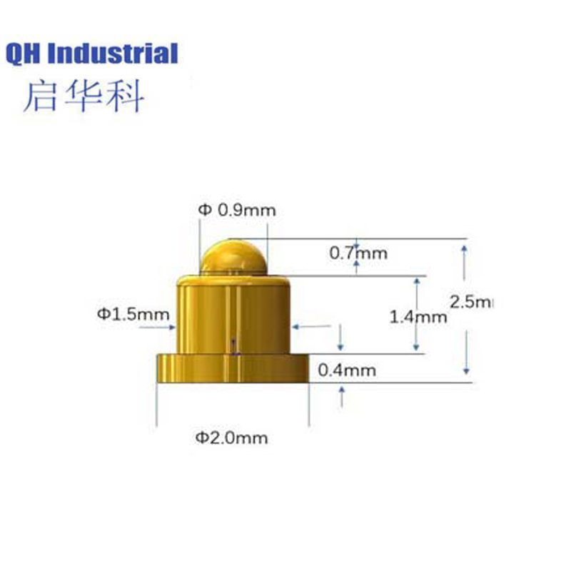 Chinese Manufacturer Telecom 90 Degree Bend Spring Loaded Pin