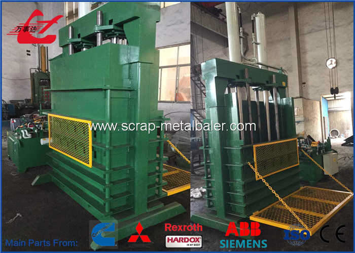 Waste Tyre Baling Machine , Vertical Baling Press Machine CE Certificate Y82-150TB