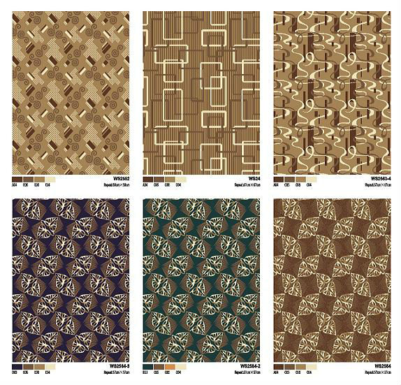 Decorative PVC Commercial Flooring , Thick Plastic Floor Covering