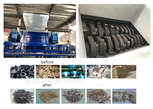 Multifunctional WOOD/PLASTIC/RUBBER/METAL shredder Single/Double shaft block/film/barrel shredding machine