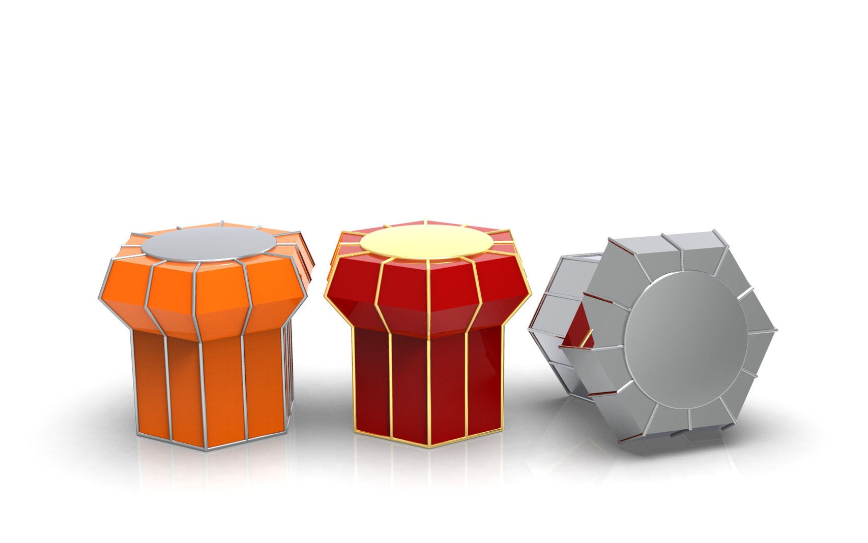 OEM Non Refillable Electroplating Zamak Perfume Caps