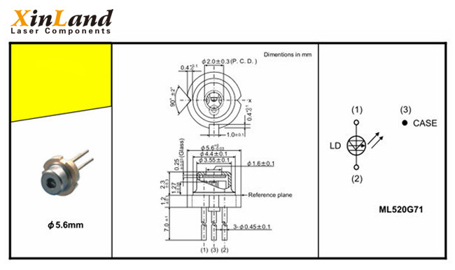 638nm 300mw Red Laser Diode Burning Laser Diode High Power