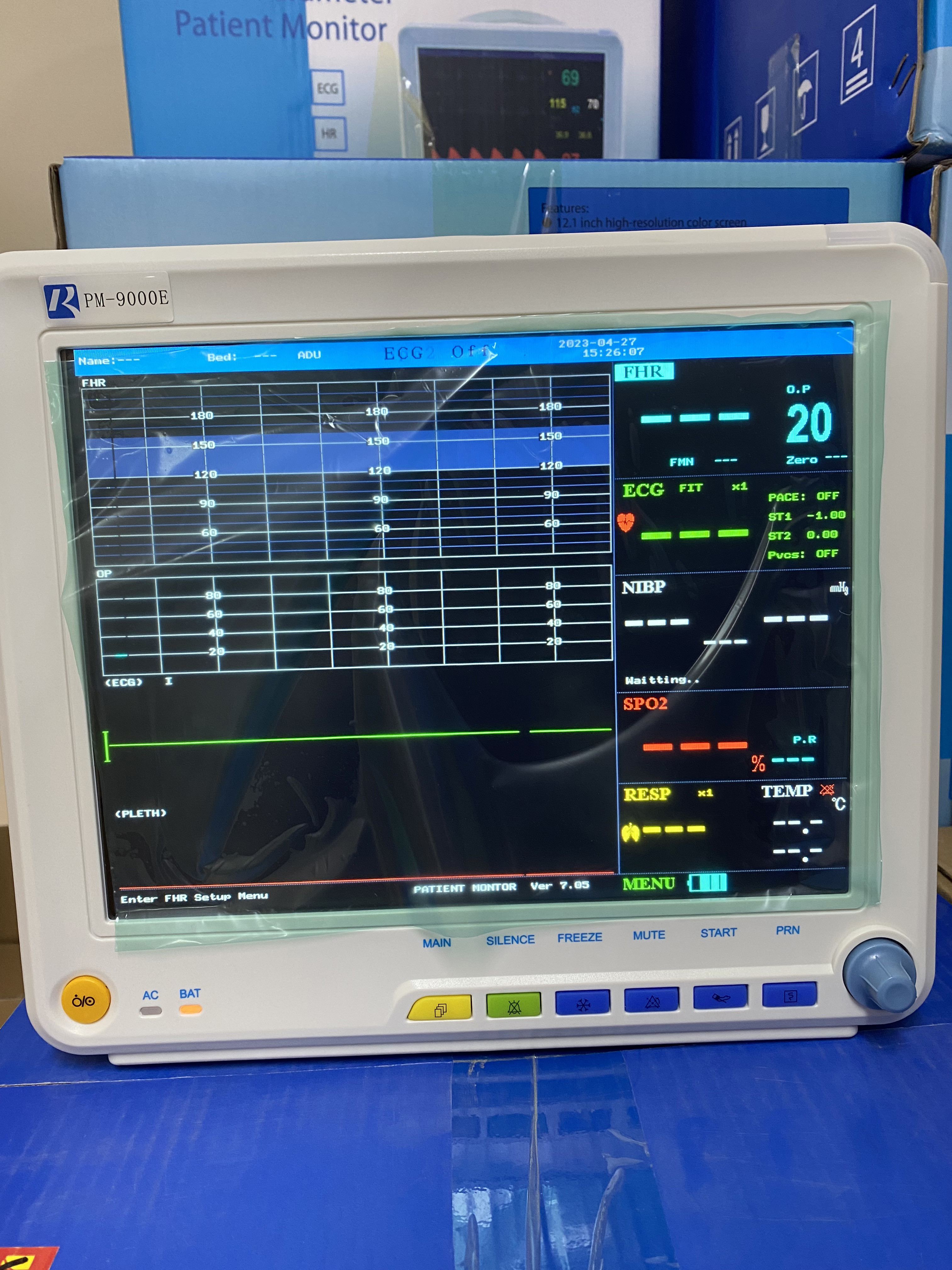 Clinic Medical Neonatal Baby CTG Maternal Fetal Monitor Nine Parameters PM-9000E