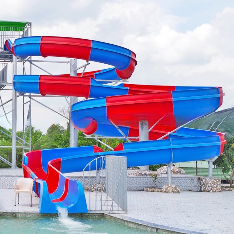 Colorful Open Body Slide Water Park Water Slide for Sale