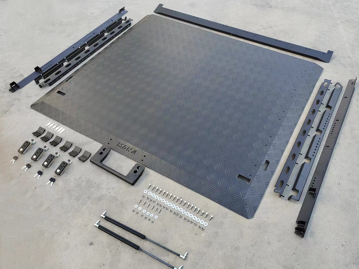 UTE Bed Mounting Manganese Steel Folding Hard Pick Up Truck Bed Cover for ISUZU D MAX