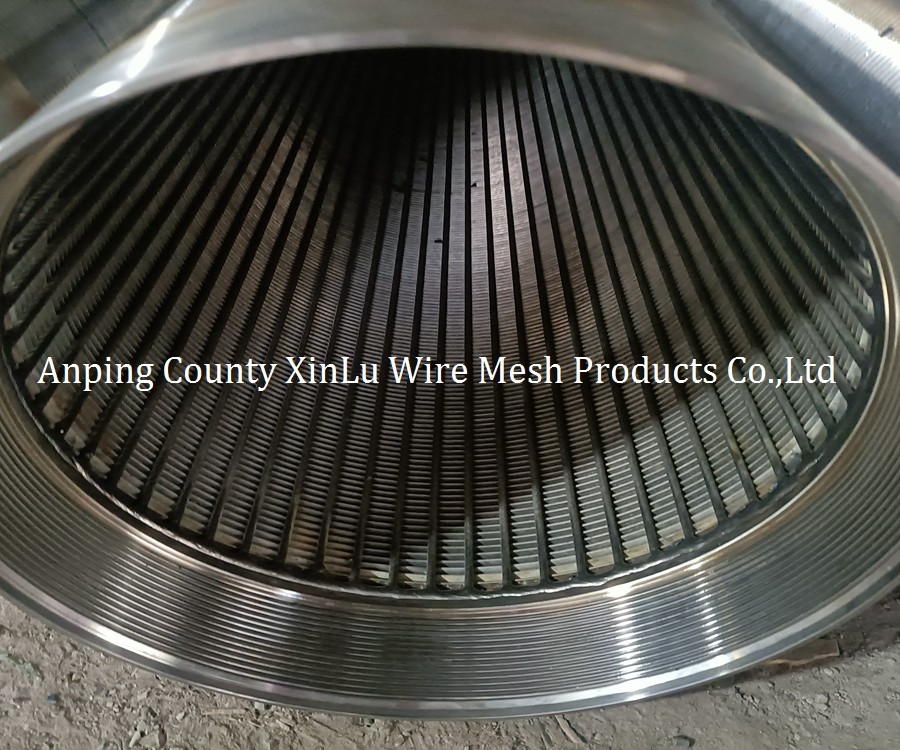 Wedge Wire Wrapped Screens Stainless Steel Water Well Pipe 76 - 500mm Diameter