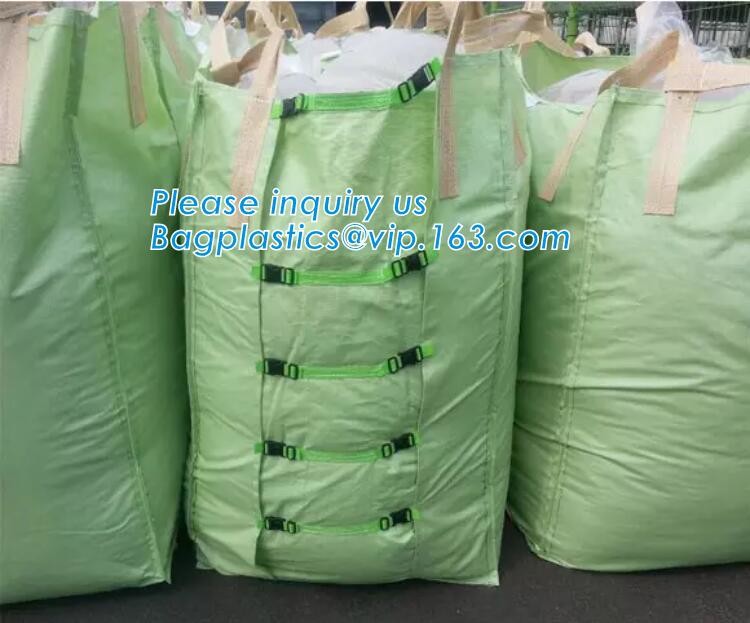 OEM 1 ton 2 ton PP woven big bags shipping jumbo bulk bag,High Quality 2 loops pp woven big bag,100% New Virgin Polyprop