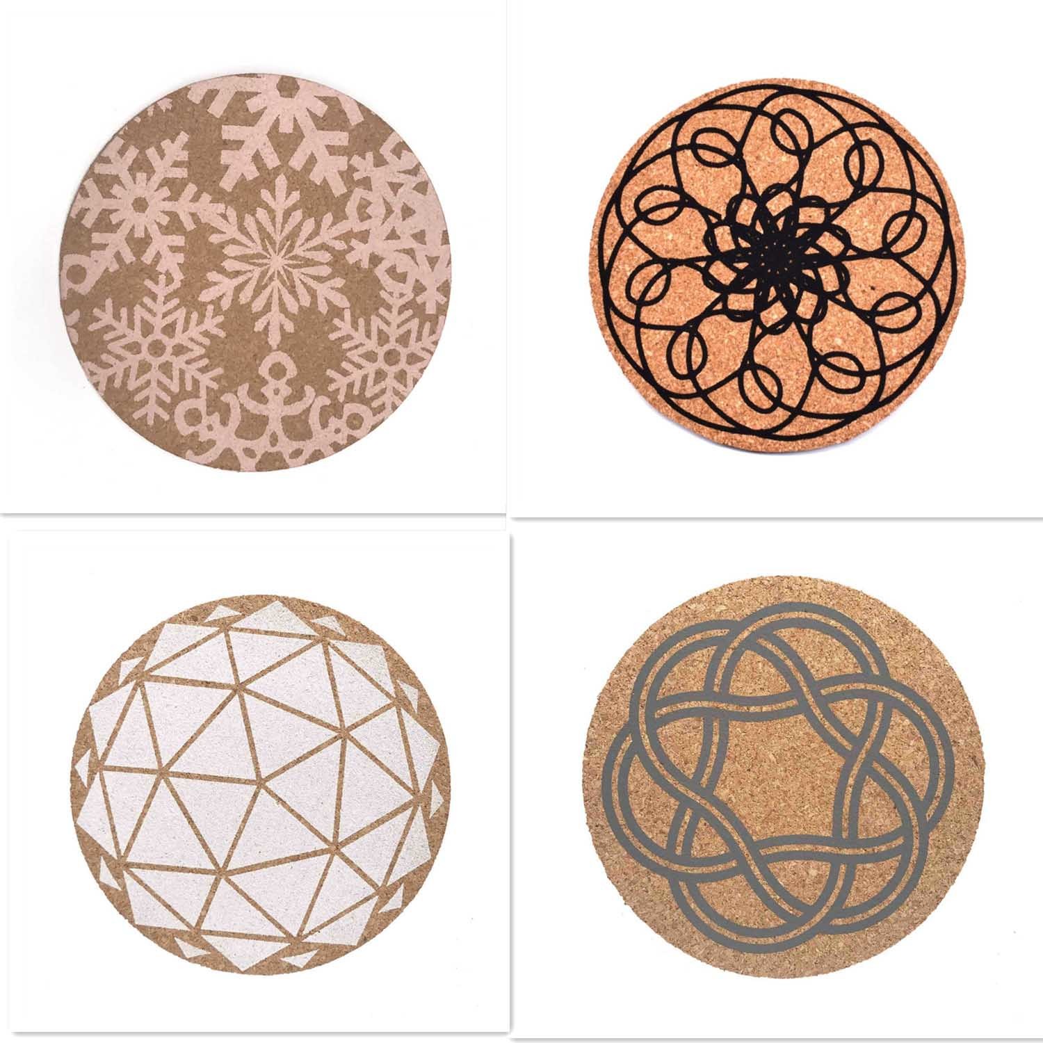 Wholesale Round Cup Mat Customized Advertising Coasters Eco Friendly Cork Coaster
