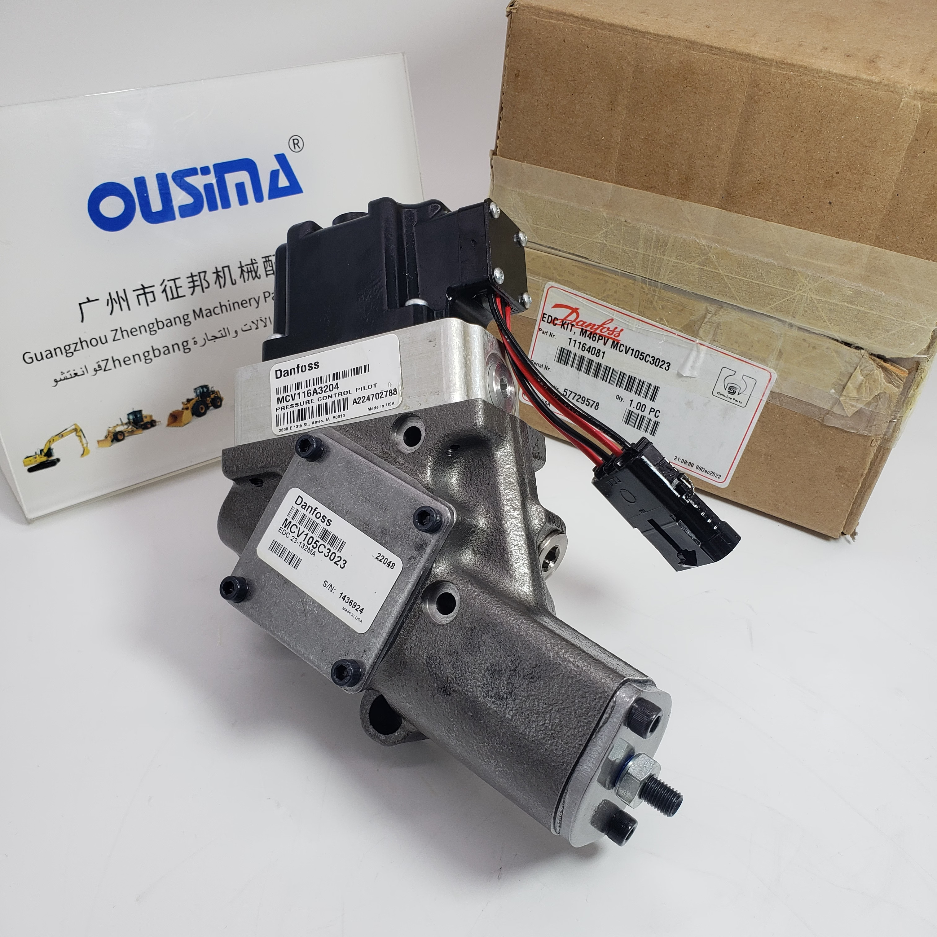 MCV105C3023 11164081 Hydraulic Control Valve For Dansfoss Pump