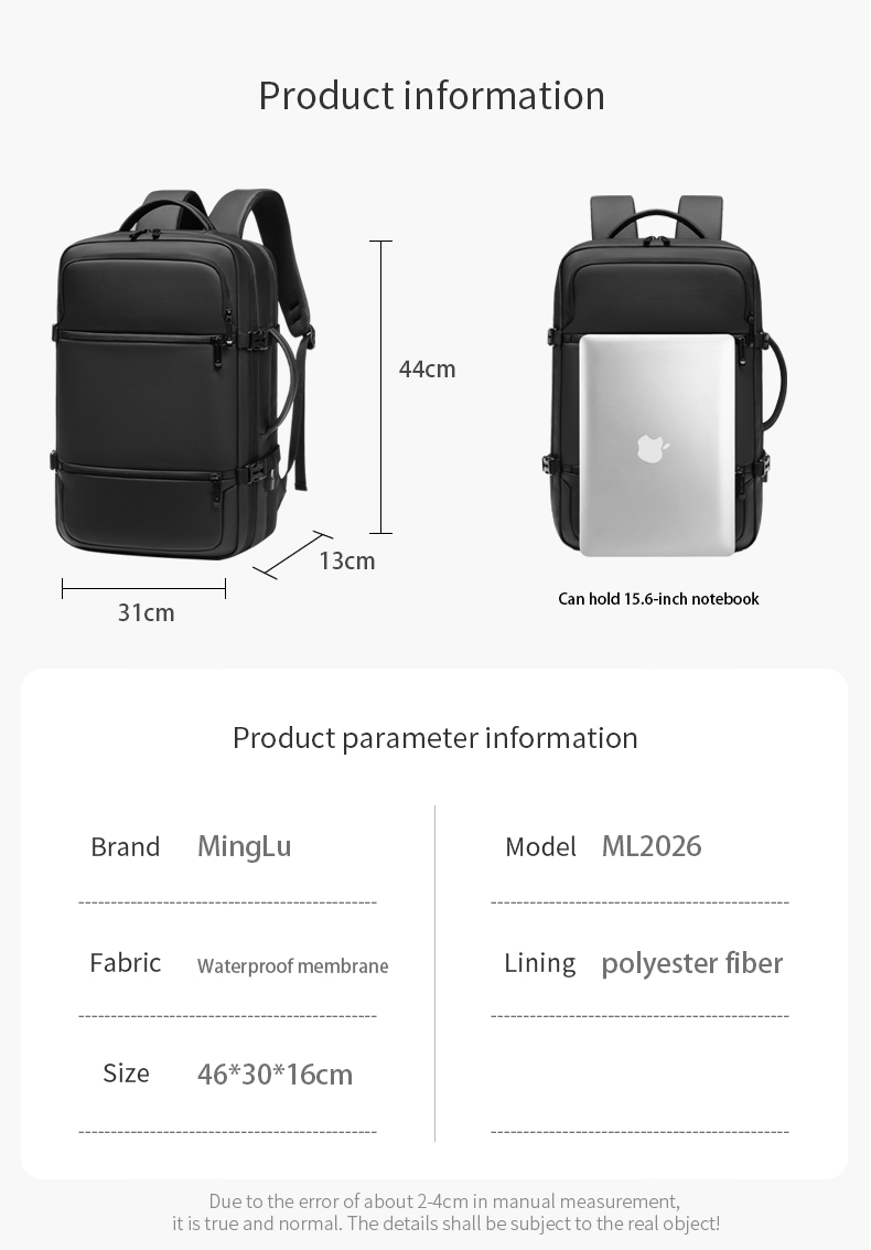 Factory new bag laptop usb charging men business waterproof bagpack backpack bag backpacks for men