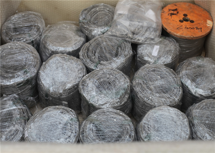 Ferrule Stainless Steel Cable Netting High Reliability Acid / Alkalinity Resisting