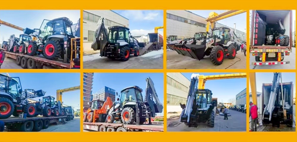 Bl35-12 1.2ton Loader Machine High Quality Agricultural Excavator Backhoe Wheel Loader