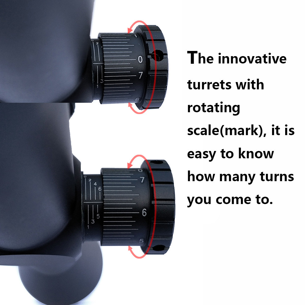 Long Range Zoom High Power Tactical Scope 4-48x65 1/8 MOA Counter Sniper Rifle Scopes