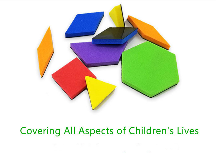Cusotmized Shapes Durable EVA Foam Magnetic Activity Set Geometric Figure Shape