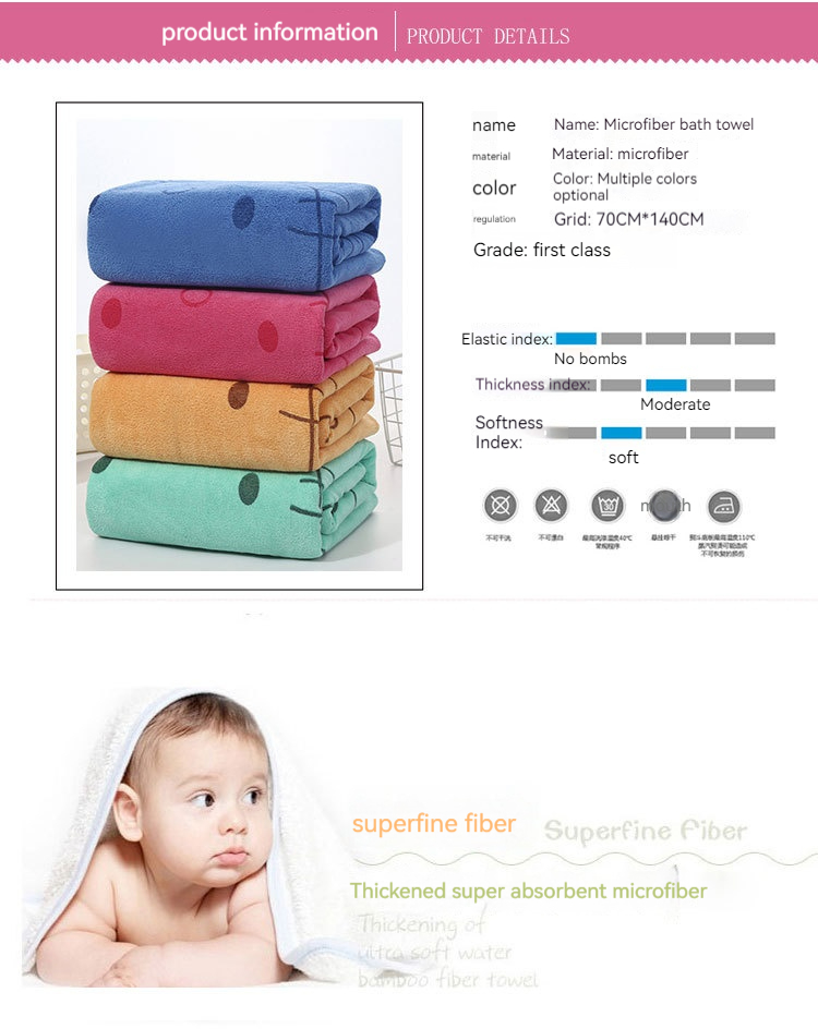 High Water Absorption Woven Microfiber Hand Towel Sets with Custom Size and Color Logo