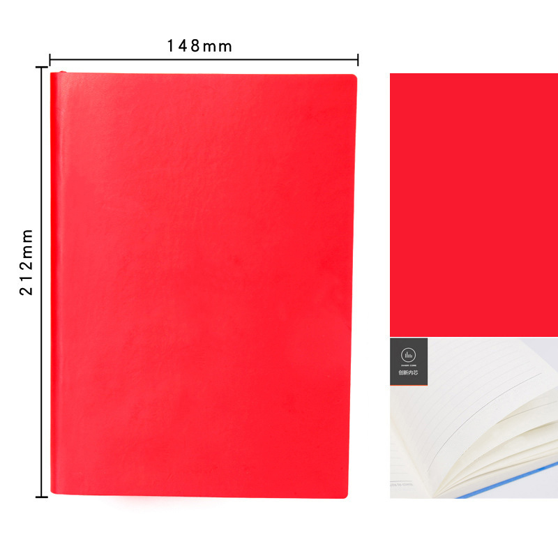2022 Custom Logo Pu Leather Softcover Notebook Journal for Daily Weekly Monthly Planner