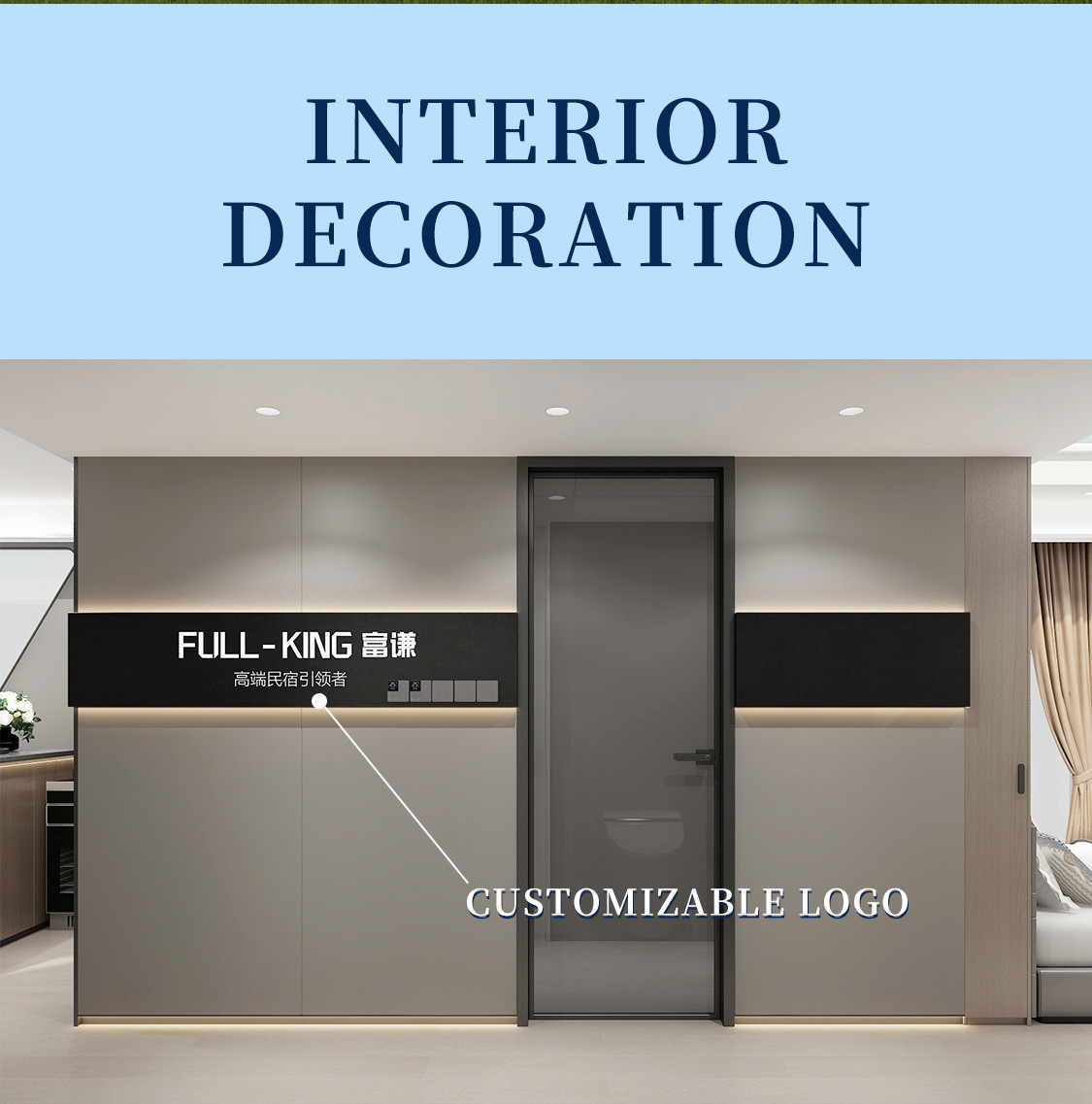 Prefabricated Apple Cabin Office Rest Room Custmized Size Color Layout Outdoor Office Cabin