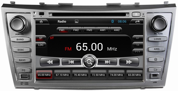 Ouchuangbo Car DVD Audio Stereo 3G Wifi BT USB for Toyota Camry 2007-2011 GPS Navi Android 4.2 System OCB-8006C