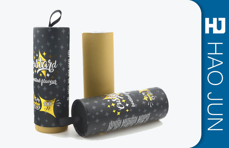 Paper Packaging Printed Cardboard Tubes For Dry Fruit In Red , Logo Customized