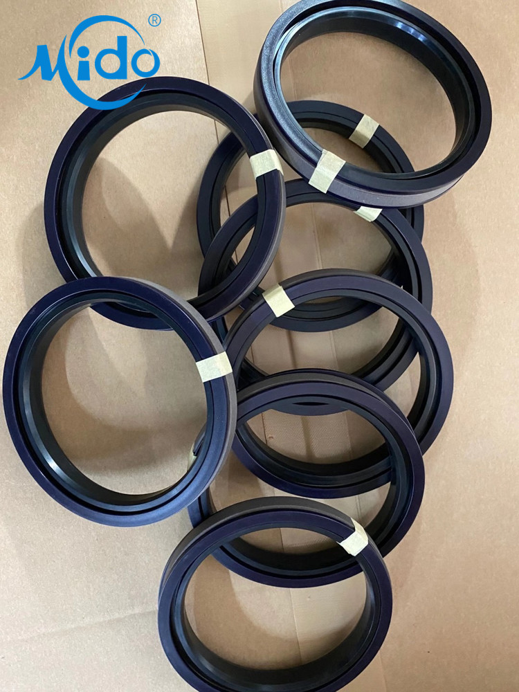 SPGW 120 Excavator Hydraulic Piston Rubber Seal PTFE NBR U Cup Piston Seal