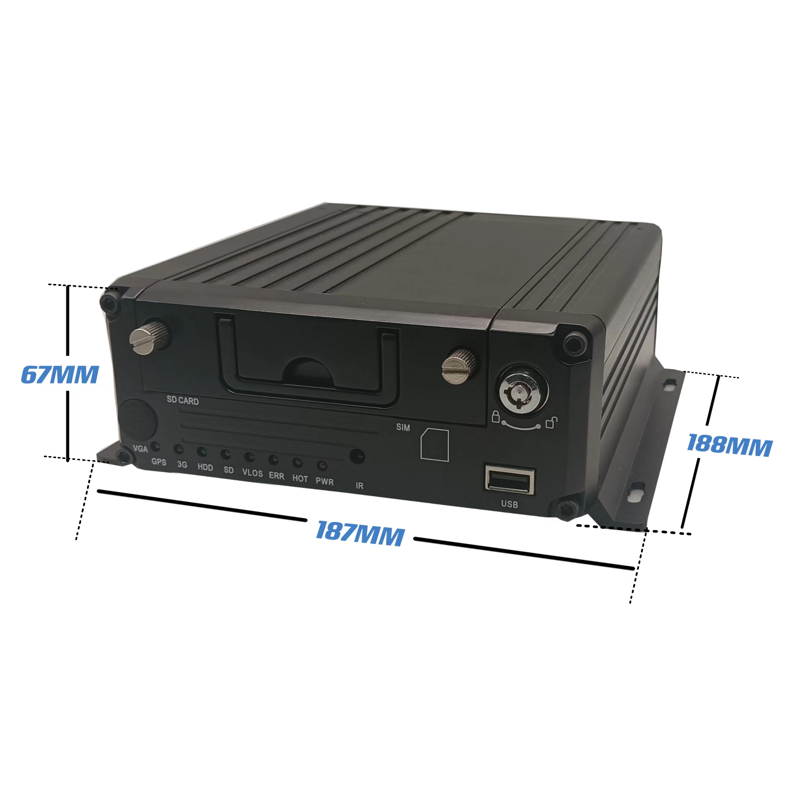 Max 2TB 512GB Storage 8CH Vehicle CCTV System , AI MDVR ADAS DSM BSD Black Box