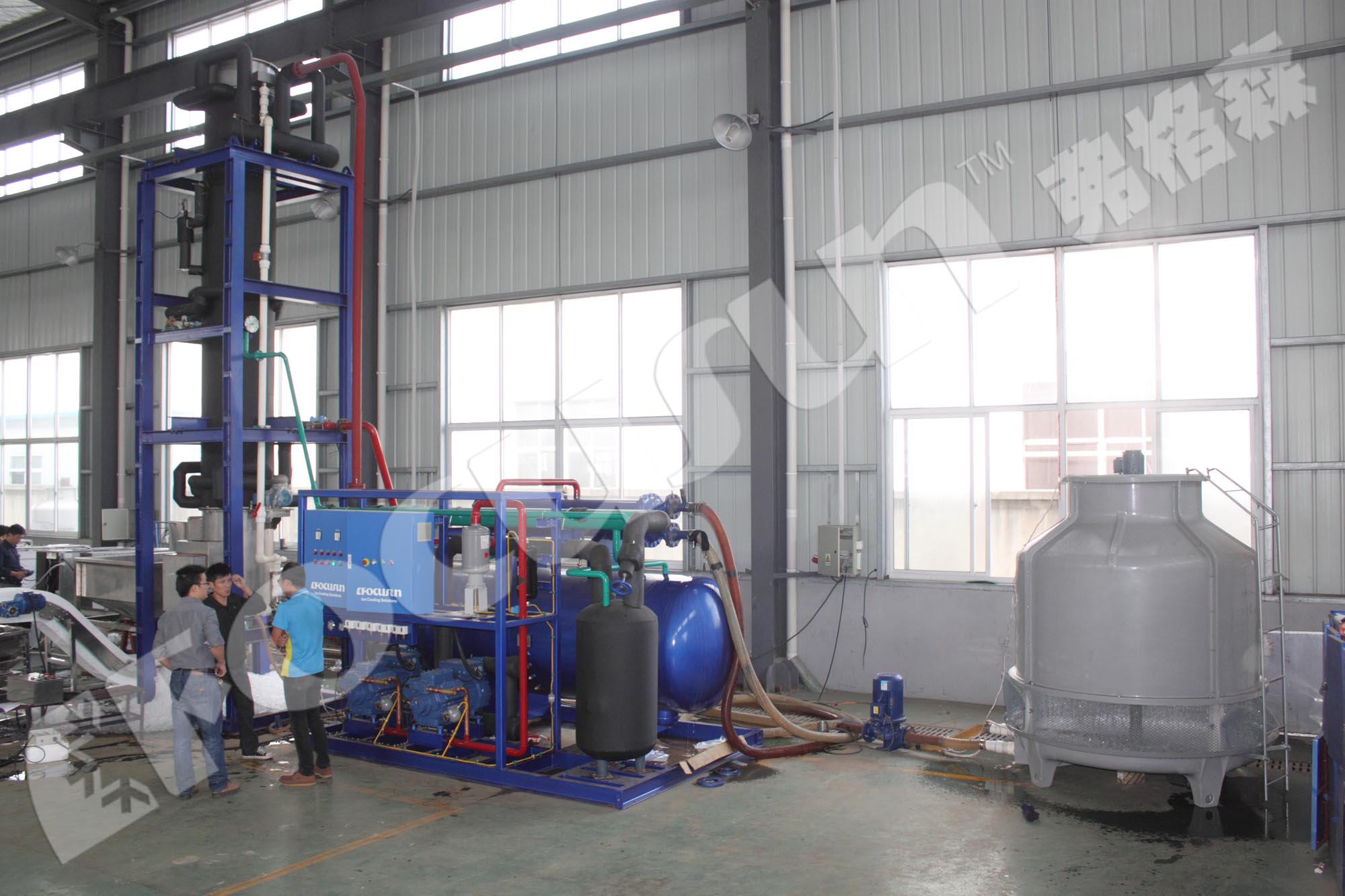 1ton 2ton 3ton 5ton 8ton 10ton Industrial Ice Making Machine with R404a/R22 Refrigerant