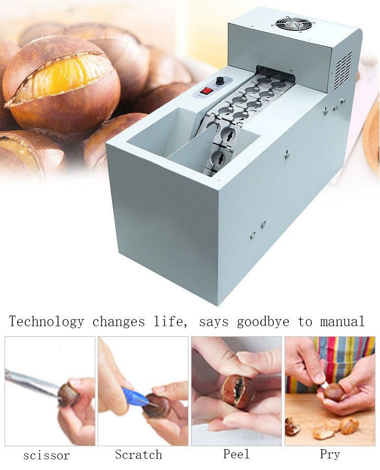 Chestnut Cutter Commercial Food Machine Strong Sturdy Current Resistant 220V