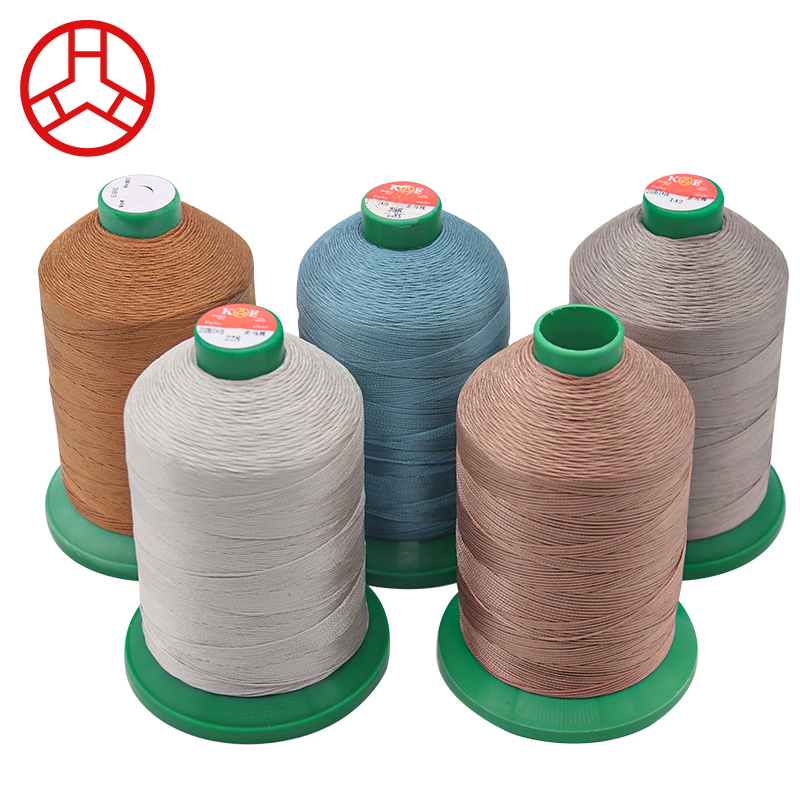 High Tenacity Filament Polyester Braid Thread For Shoes/bag/leather Pattern Dyed Teabag