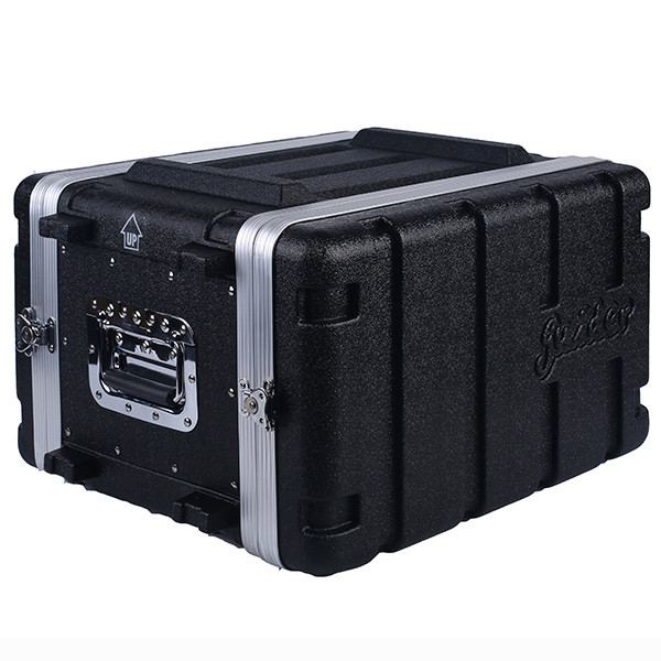 12" Depth 6U ABS Amplifier Rack Case Light Weight Twist Locks x 4 , 2 Carry Handles