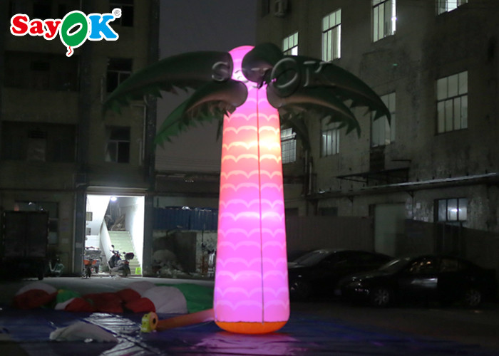 Waterproof Inflatable Lighting Decoration Christmas Coconut Palm Tree Light